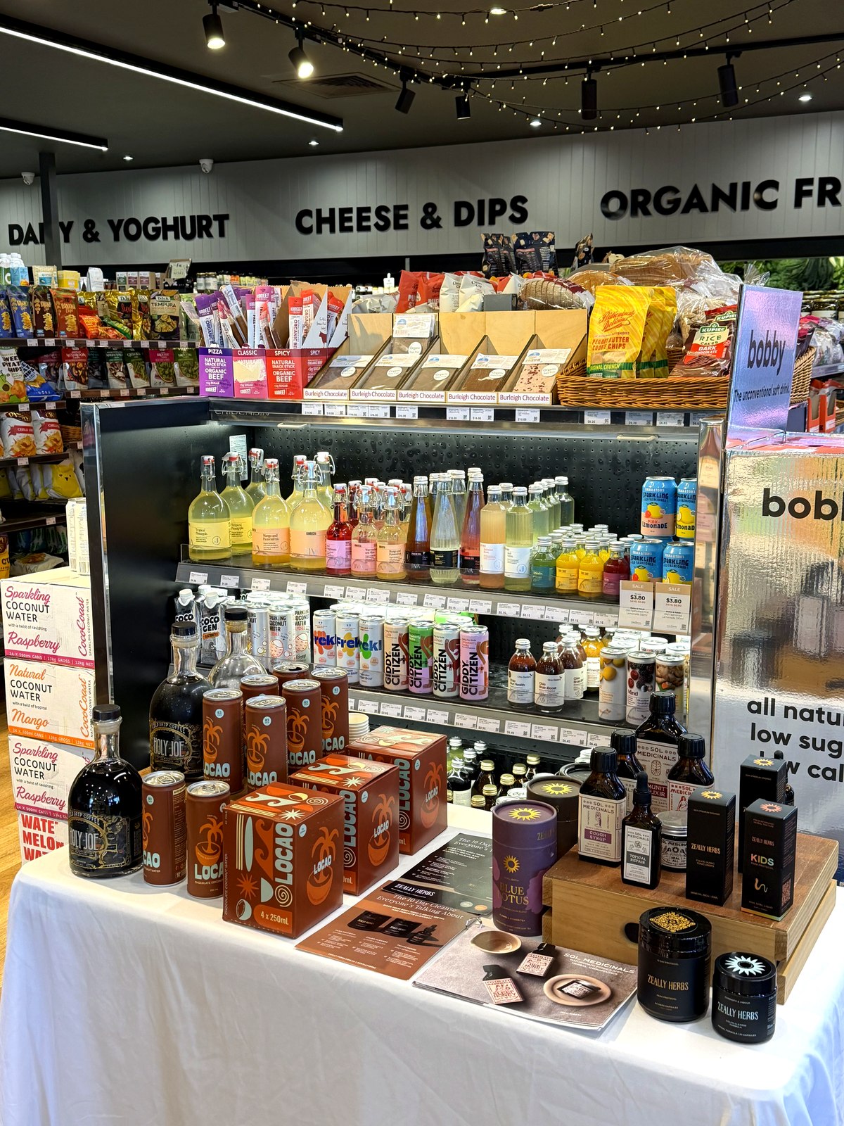 Wellness Hub in-store display