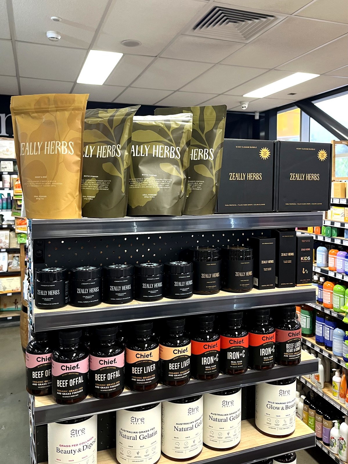 Zeally Herbs on shelf
